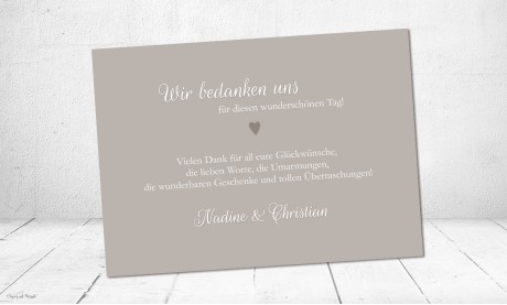 Dankeskarte Hochzeit - Mein Liebling