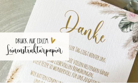 Dankeskarte Hochzeit, Vintage Fotocollage