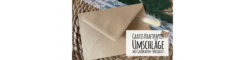 Hochzeitseinladungen Kraftpapier