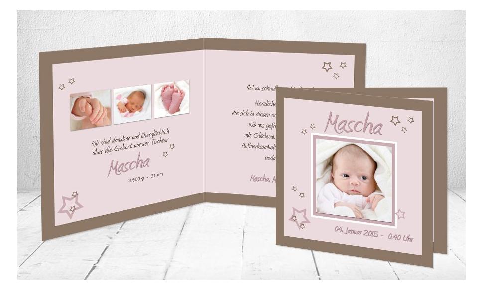 Baby Dankeskarten "Einzigartig"