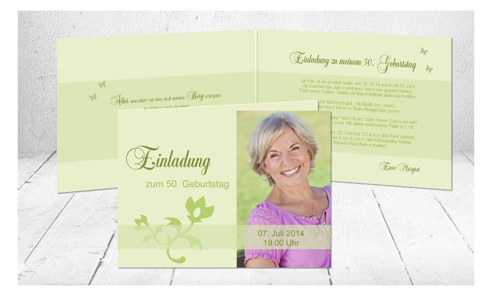 Einladungskarte runder Geburtstag "Glückseligkeit"