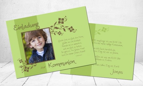 Einladungskarte Konfirmation "Liebe"