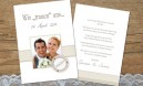 Hochzeitseinladungskarte "Wir trauen uns"