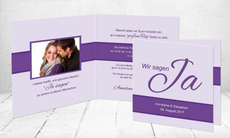 Einladungskarten Hochzeit "Wir zwei"