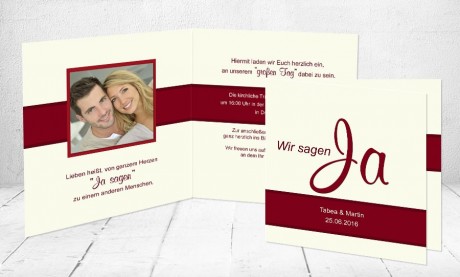 Einladungskarten Hochzeit "Wir zwei"