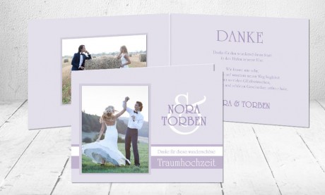 Dankeskarten Hochzeit "Traumhochzeit"