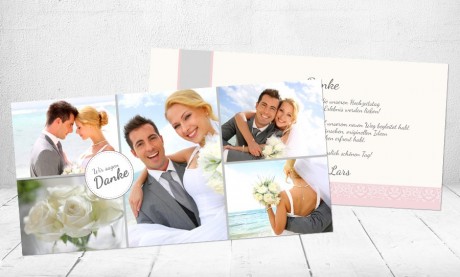Danksagungskarten Hochzeit "Heißer Flirt"