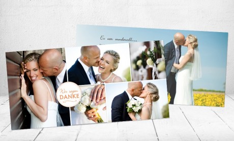 Danksagungskarten Hochzeit "Heißer Flirt"