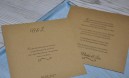 Einladungskarten Hochzeit "Vintage trifft Kraftpapier"