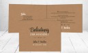 Hochzeitseinladungen Kraftpapier Vintage Einladungen