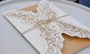 Einladungskarten Hochzeit Lasercut Kraftpapier