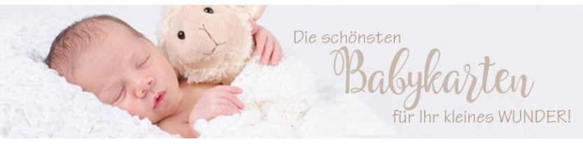 Babykarten, Geburtskarten, Karte zur Geburt, Danksagungskarte, Geburtsanzeige, Junge, Mädchen