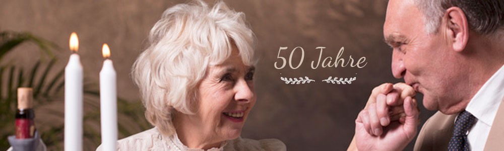 Einladungskarten Goldhochzeit